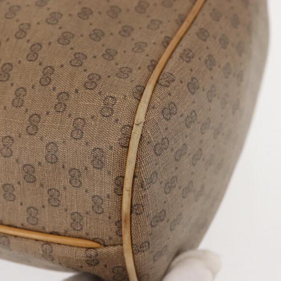 GUCCI Micro GG Supreme Shoulder Bag PVC Beige Gold 001 904 0791 Auth BA6122 - Picture 8 of 16